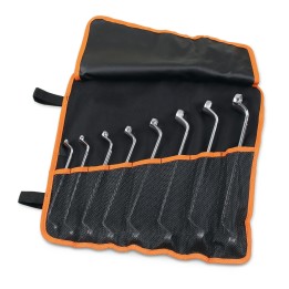Beta 90/B8N Serie di 8 chiavi poligonali doppie curve (art. 90) in busta avvolgibile di poliestere resistente 000900156