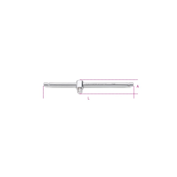 Beta 910/42 Quadro maschio 3/8" con spina scorrevole cromato 009100854