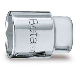 Beta 900 14 Chiavi a bussola a mano con attacco quadro femmina 1/4" bocca esagonale, cromate 009000140