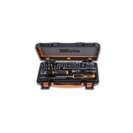 Beta 900/C11Z Assortimento di 11 chiavi a bussola a mano esagonali, 20 inserti per avvitatori e 8 accessori in cassetta di lamie