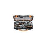 Beta 900/C13-8 Assortimento di 13 chiavi a bussola a mano esagonali e 8 accessori in cassetta di lamiera 009000954