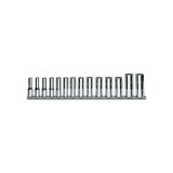 Beta 910AL/SB14 Serie di 14 chiavi a bussola a mano lunghe bocca esagonale (art. 910AL) su supporto 009100174