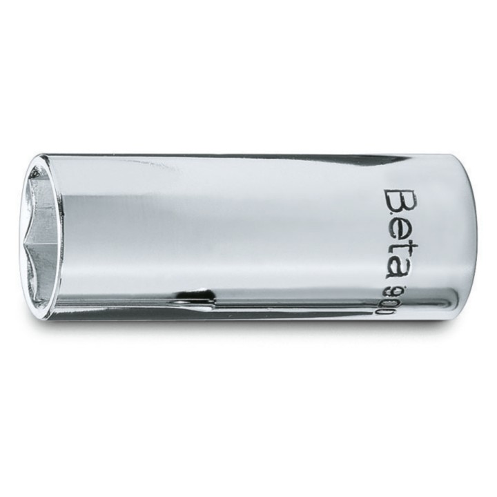Beta 900L 9 Chiavi a bussola a mano con attacco quadro femmina 1/4", tipo lungo bocca esagonale, cromate 009000188