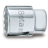 Beta 900MB 13 Chiavi a bussola a mano con attacco quadro femmina 1/4" bocca poligonale, cromate 009000170