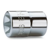 Beta 910FTX 4 Chiavi a bussola a mano con attacco quadro femmina 3/8" per viti con profilo Torx® cromate 009100404