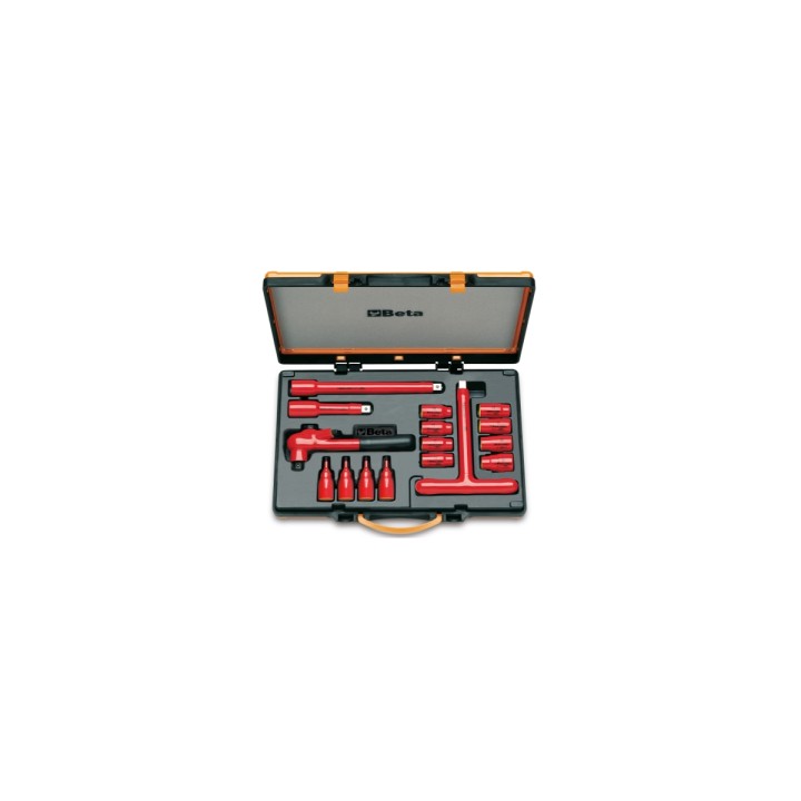Beta 910MQ/C16 8 chiavi a bussola poligonali 4 chiavi a bussola esagonali maschio e 4 accessori 009100917