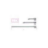 Beta 910/20 Prolunghe a mano con attacchi quadri maschio e femmina 3/8" cromate 009100820