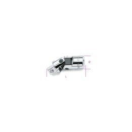 Beta 910/25 Snodo a mano con attacchi quadri maschio e femmina 3/8" cromato 009100830