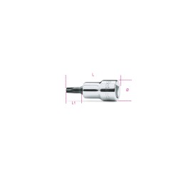 Beta 910TX 40 Chiavi a bussola a mano a giravite maschio per viti con impronta Torx® con attacco quadro femmina 3/8" cromate - i