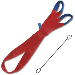 Beta 8158 6-T5 Braca per sollevamento 5t rosso nastro piatto a due strati, asole rinforzate, poliestere alta tenacità (PES) 0815