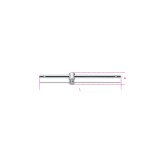 Beta 920/42 Quadro maschio 1/2" con spina scorrevole cromato 009200854