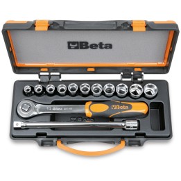 Beta 920A/C11 Assortimento di 11 chiavi a bussola a mano esagonali e 2 accessori in cassetta di lamiera 009200921