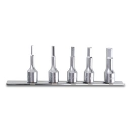 Beta 910ME/SB5 Serie di 5 chiavi a bussola maschio esagonale (art. 910ME) su supporto 009100515