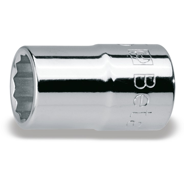 Beta 920B 20 Chiavi a bussola a mano con attacco quadro femmina 1/2" bocca poligonale, cromate 009200120