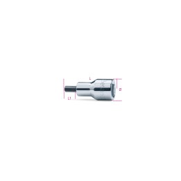 Beta 920PE-AS 1/2 Chiavi a bussola a mano maschio esagonale con quadro femmina 1/2" cromate - inserti bruniti 009200465