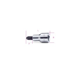 Beta 920PH 4 Chiavi a bussola a mano a giravite per viti con impronta a croce Philips® con attacco quadro 1/2" cromate - inserti