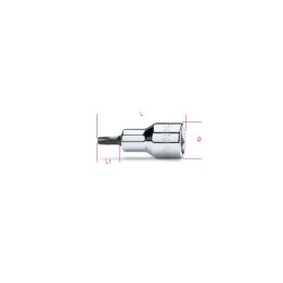 Beta 920TX-L 30 Chiavi a bussola a mano maschio per viti con impronta Torx®, con attacco quadro femmina 1/2" cromate - inserti b