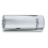 Beta 900AS-MBL 9/16 Chiavi a bussola a mano con attacco quadro femmina 1/4", tipo lungo bocca poligonale, cromate 009000335