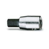 Beta 900PE/AS 1/8 Chiavi a bussola a mano maschio esagonale con attacco quadro femmina 1/4" cromate - inserti bruniti 009000521