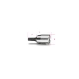 Beta 900PT 25 Chiavi a bussola a mano a giravite per viti con impronta pentalobata con attacco quadro femmina 1/4" cromate - ins
