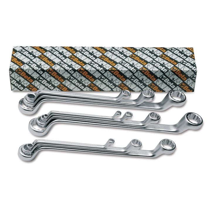 Beta 90AS/10 Serie di 10 chiavi poligonali doppie curve (art. 90AS) 000900300