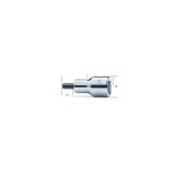Beta 920PE-AS 1/4 Chiavi a bussola a mano maschio esagonale con quadro femmina 1/2" cromate - inserti bruniti 009200463