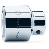Beta 929 55 Chiavi a bussola a mano con attacco quadro femmina 1" bocca esagonale, cromate 009290055