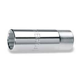 Beta 910AS-L 7/8 Chiavi a bussola a mano con attacco quadro femmina 3/8", tipo lungo bocca poligonale, cromate 009100363