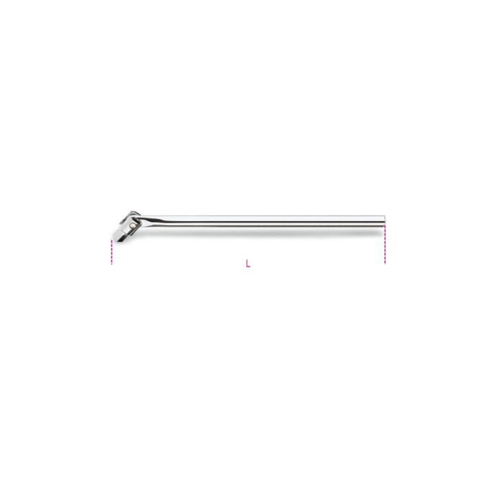 Beta 928/36A Quadro maschio 3/4" snodato con impugnatura in metallo cromato 009280844
