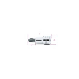 Beta 910PH 1 Chiavi a bussola a mano a giravite per viti con impronta a croce Philips® con attacco quadro 3/8" cromate - inserti