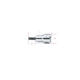 Beta 910TX 15 Chiavi a bussola a mano a giravite maschio per viti con impronta Torx® con attacco quadro femmina 3/8" cromate - i