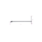 Beta 920/40 Quadro maschio 1/2" snodato a T cromato 009200850