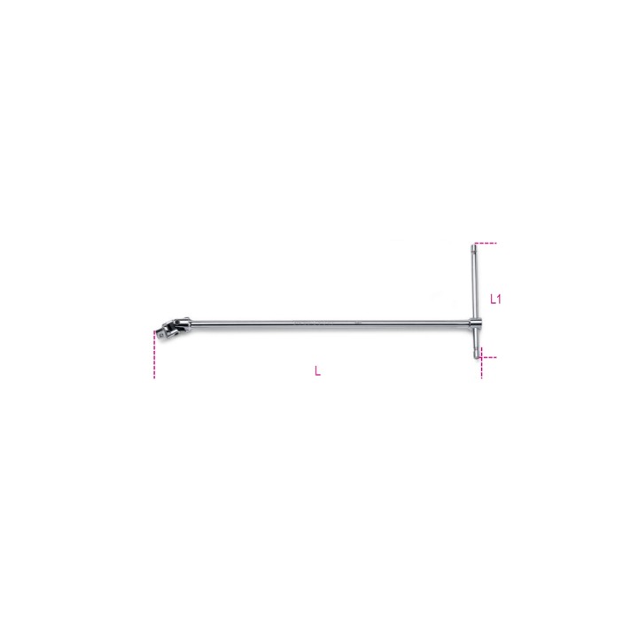 Beta 920/40 Quadro maschio 1/2" snodato a T cromato 009200850
