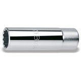 Beta 920AS-L 7/8 Chiavi a bussola a mano con attacco quadro femmina 1/2", tipo lungo bocca poligonale, cromate 009200361