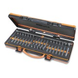 Beta 867/C38 38 inserti con attacco esagonale 10 mm e 1 portainserti a T snodato (art. 867PE, 867PE/L, 867XZN, 867XZN/L, 867TX, 