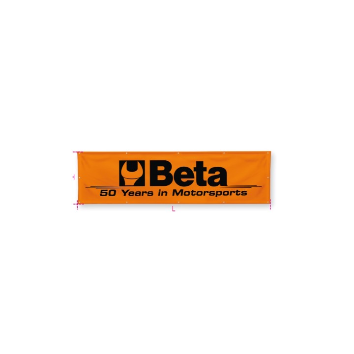 Beta 9559 Striscione monofacciale in TNT, modulo da 3x0,8 m o multipli 095591001