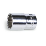 Beta 920U 15 Chiavi a bussola a mano con attacco quadro femmina 1/2" bocca multimpronta, cromate 009201715