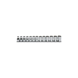 Beta 920U/SB13 Serie di chiavi a bussola a mano multimpronta con attacco quadro femmina 1/2" bocca esagonale, cromate 009201740