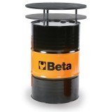 Beta 9565T Tavolo in lamiera d’acciaio con piano in legno multistrato di betulla verniciato. 095650200