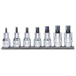 Beta 920XZN/SB7 Serie di 7 chiavi a bussola maschio a profilo XZN® (art. 920XZN) su supporto 009200579