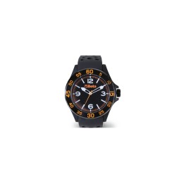 Beta 9593W Orologio analogico, cassa in plastica soft touch con ghiera in metallo, water resistant 3ATM, cinturino in silicone 0