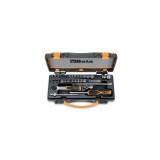Beta 900/C24 Assortimento di 13 chiavi a bussola a mano esagonali, 11 a giravite e 6 accessori in cassetta di lamiera 009000956