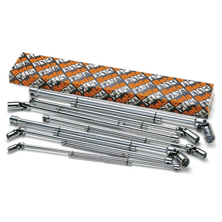 Beta 952FTX/S9 Serie di 9 chiavi a T con bussola snodata per viti con testa a profilo Torx® (art. 952FTX) 009520141