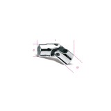 Beta 910AS-SN 11/16 Chiavi a bussola a mano snodate con attacco quadro femmina 3/8" bocca poligonale, cromate 009100265