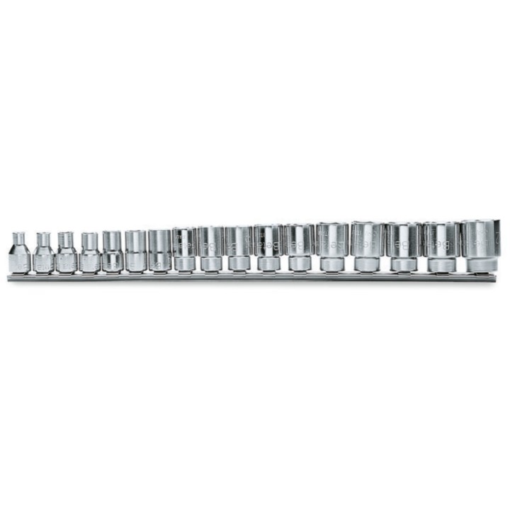 Beta 910B/SB17 Serie di 17 chiavi a bussola a mano bocca poligonale (art. 910B) 009100130