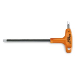 Beta 96TINOX 10 Chiavi maschio esagonale piegate con impugnatura di manovra in acciaio inossidabile 000961944