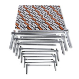 Beta 951/S14 Serie di 14 chiavi a T con tre estremità maschio esagonale (art. 951) 009510695