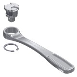 Beta 920/55 INOX Cricchetto reversibile con attacco quadro maschio 1/2" in acciaio inossidabile 009203882