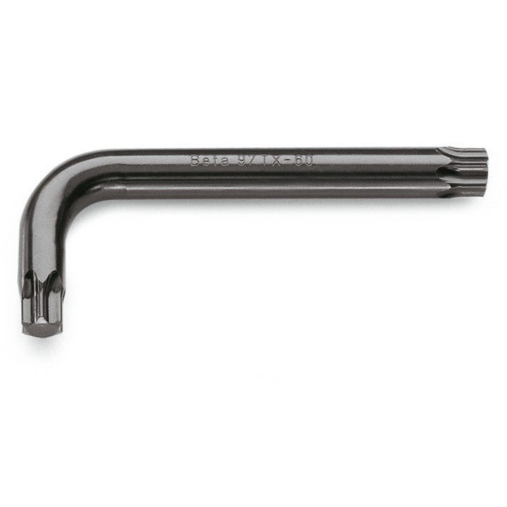 Beta 97TX 08 Chiavi maschio piegateper viti con impronta Torx®,brunite 000970008
