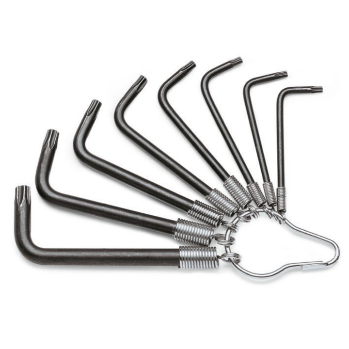 Beta 97TX/ST8 Serie di 8 chiavi maschio piegate per viti con impronta Torx® (art. 97TX) 000970640